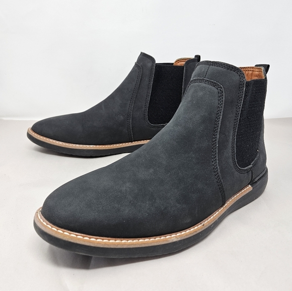 NWOT Madden  Ortholite Chelsea Boots Sz 9 Charcoal Gray Black Faux Suede Pull On - Picture 4 of 11